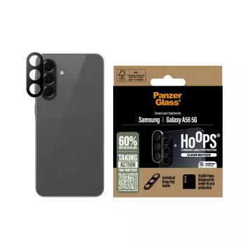 PanzerGlass Hoops läbipaistev kaamera objektiivi kaitse Samsung Galaxy A56 5G-le, kriimustus- ja löögikindel