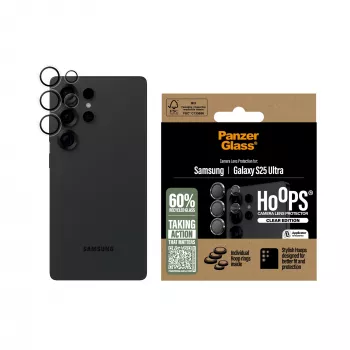 PanzerGlass ® Hoops® kaameraobjektiivi kaitsekiht läbipaistev Samsung Galaxy S25 Ultra
