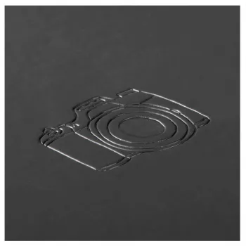 Fotoalbum HAMA Spiral-Album Signs 28x24 cm 50 valget lehte Must