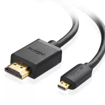 Ugreen 30104 HDMI-kaabel 3 m HDMI tüüp D (Micro) HDMI tüüp A (Standard) Must