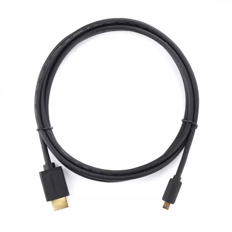 Ugreen 30104 HDMI-kaabel 3 m HDMI tüüp D (Micro) HDMI tüüp A (Standard) Must