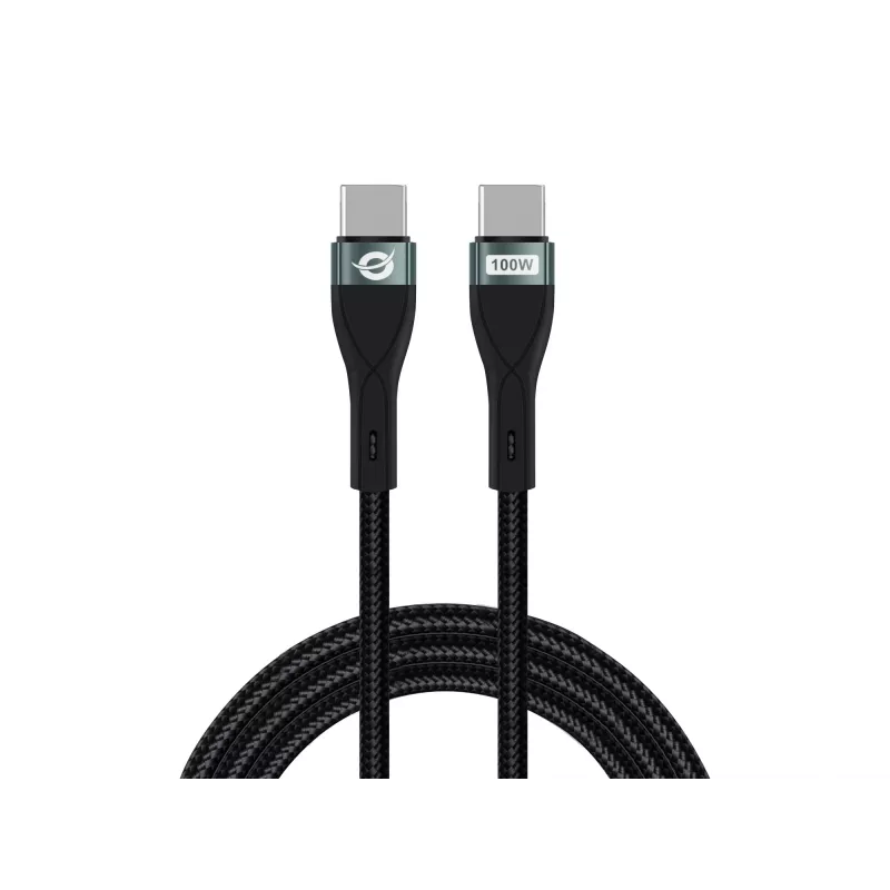 Conceptronic ETTA01B20 USB C-C PD 3.0 100W kiirlaadimiskaabel 2M, 20V 5A, 480Mbps, E-Mark
