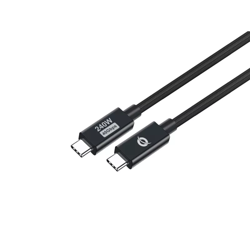 Conceptronic ETTA04B20 USB 4.0 Gen 3 C-C PD 3.1 240W kaabel 2m, 48V 5A, 40Gbps, E-Mark