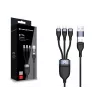 Conceptronic ETTA05B15 USB 3-in-1 PD 3.0 60 W laadimiskaabel 1,5 m, 20 V 3 A, 480 Mbit/s
