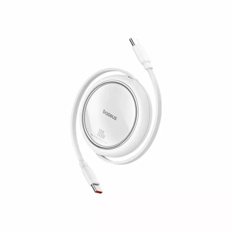 USB-kaabel Baseus Free2Pull 1 m USB-C valge