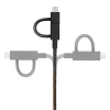 USB-kaabel Native Union BELT-ULC-CS-BLK-NP 2m USB A USB C/Micro USB A/Lightning must