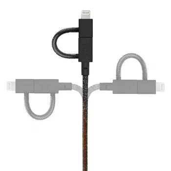 USB-kaabel Native Union BELT-ULC-CS-BLK-NP 2m USB A USB C/Micro USB A/Lightning must
