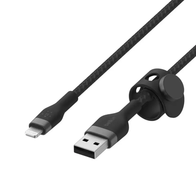 Lightning-kaabel Belkin CAA010BT1MBK 1m must USB A USB C-le