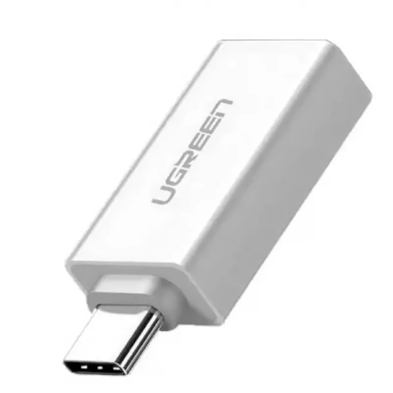 Ugreen 30155 kaabli soovahetaja USB-A USB-C valge
