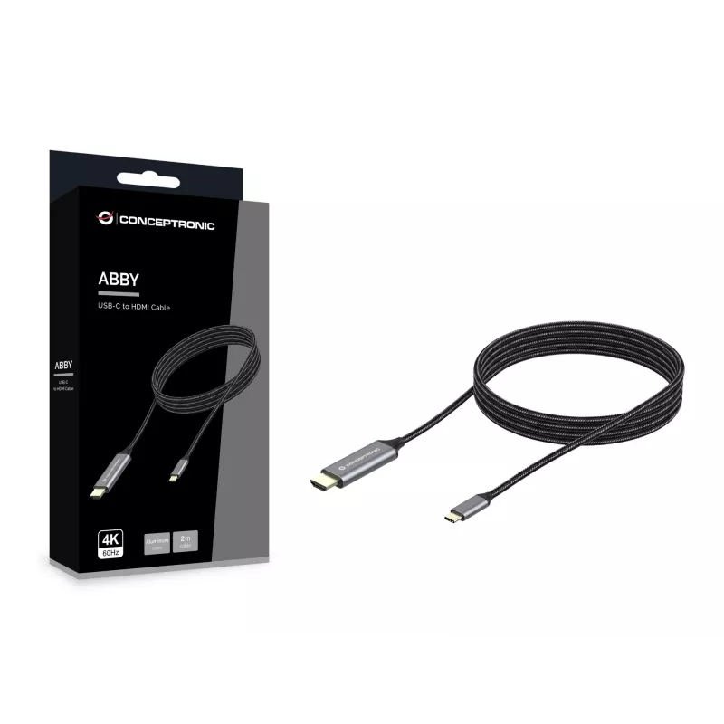 Conceptronic USB-C HDMI-kaabel, isane-isasele, 4K 60Hz, 2 m, USB USB-C, HDMI, isane, isane, sirge