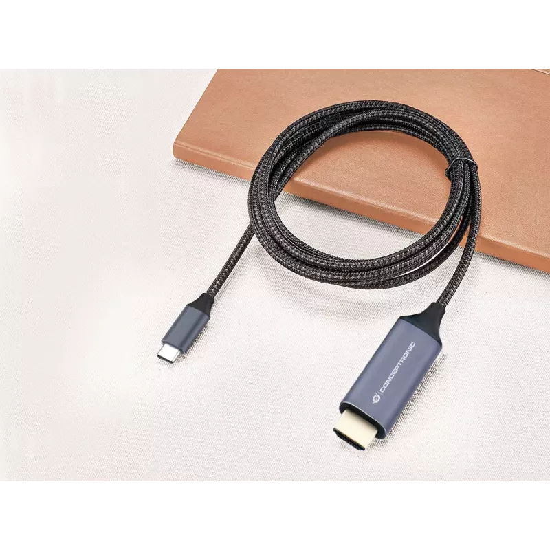 Conceptronic USB-C HDMI-kaabel, isane-isasele, 4K 60Hz, 2 m, USB USB-C, HDMI, isane, isane, sirge