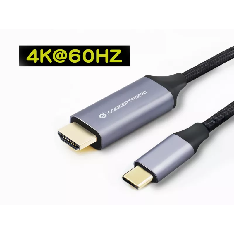 Conceptronic USB-C HDMI-kaabel, isane-isasele, 4K 60Hz, 2 m, USB USB-C, HDMI, isane, isane, sirge