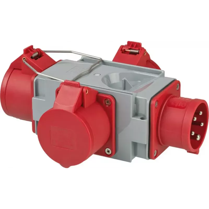 Toitepistiku adapter Brennenstuhl 1081640 400V 16A Hall Punane
