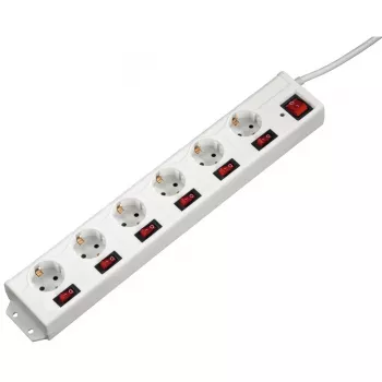 Hama 137239 pikendusjuhe 1.4 m 6 vahelduvvoolu pistikupesa Siseruumides Valge