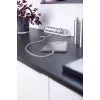 Brennenstuhl 1153590620 toitepikendus 2 m 6 vahelduvvoolu pistikupesa siseruumides hõbedane valge