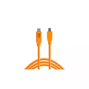 USB-kaabel Tether Tools CUC2415-ORG 4,6 m USB 2.0 USB C Mini-USB B oranž