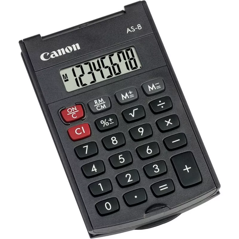 Canon AS-8 kalkulaator Tasku Ekraan Hall