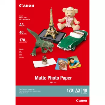 Canon MP-101 Matt fotopaber A3 - 40 lehte, 170 g/m², A3 (297 x 420 mm), 40 lehte