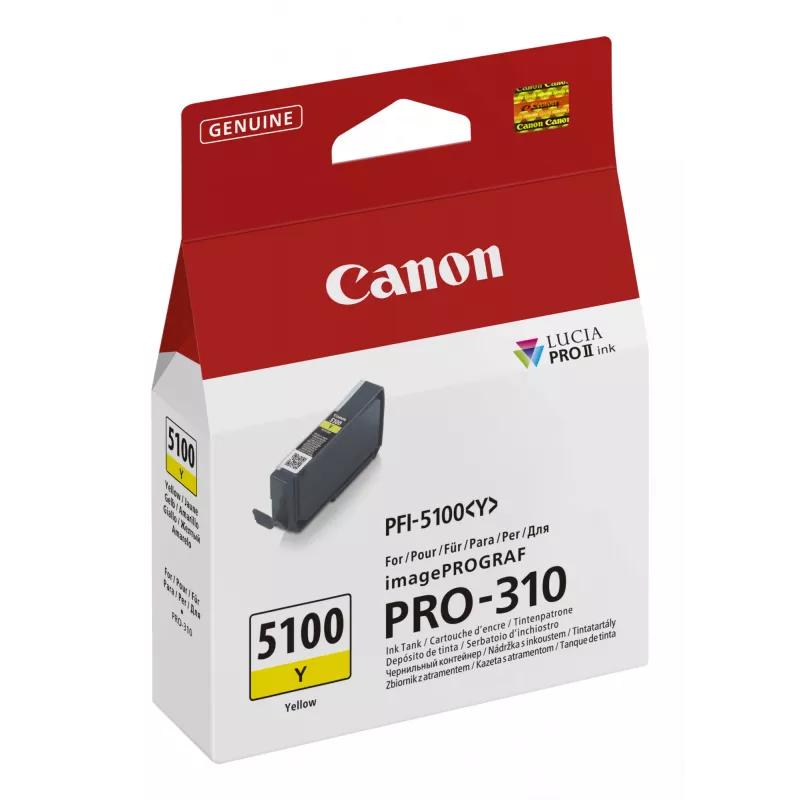 Canon PFI-5100 Y tindikassett 1 tk Originaal Kollane