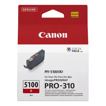 Canon PFI-5100 R tindikassett 1 tk Originaal Punane
