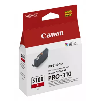 Canon PFI-5100 R tindikassett 1 tk Originaal Punane