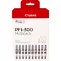 Canon PFI-300 tindikassett 10 tk Originaal Must, Sinine, Tsüaan, Hall, magenta, Fotomust, Fotofuksia, Punane, Kollane