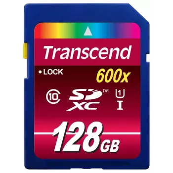 Transcend 128 GB SDXC UHS-I 600x TS128GSDXC10U1 välkmälu