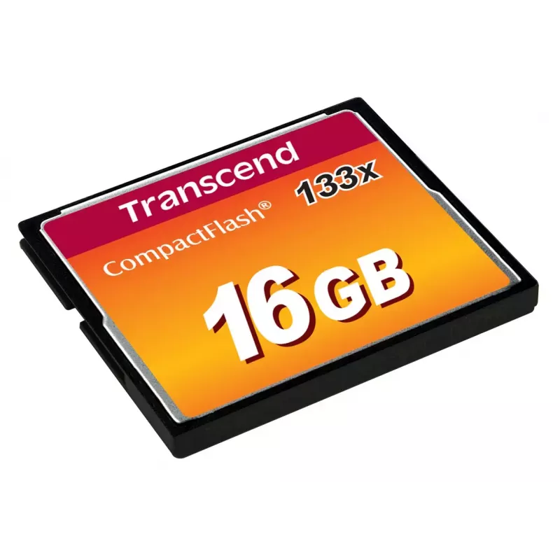 CompactFlash-kaart Transcend TS16GCF133 16GB, 50MB/s lugemine, 20MB/s kirjutamine