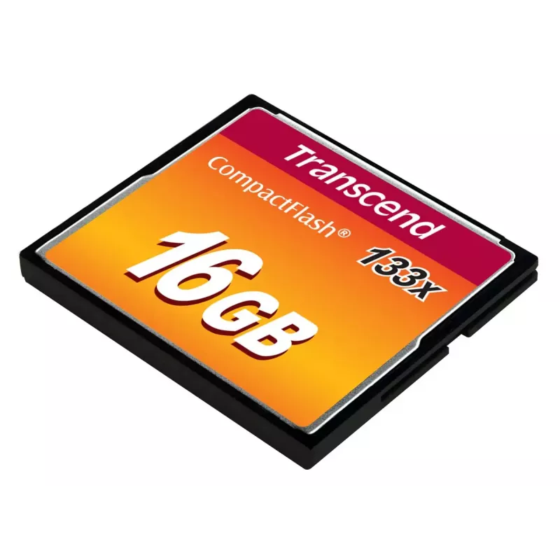 CompactFlash-kaart Transcend TS16GCF133 16GB, 50MB/s lugemine, 20MB/s kirjutamine