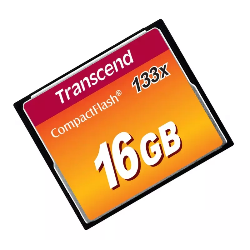 CompactFlash-kaart Transcend TS16GCF133 16GB, 50MB/s lugemine, 20MB/s kirjutamine