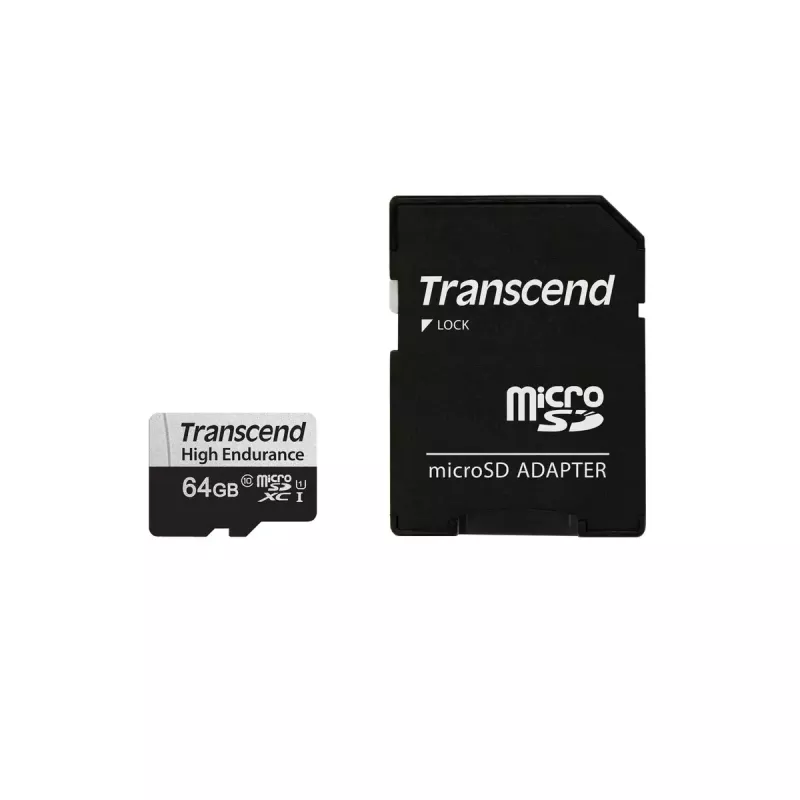 Flash-mälu Transcend 64GB MicroSDXC 350V