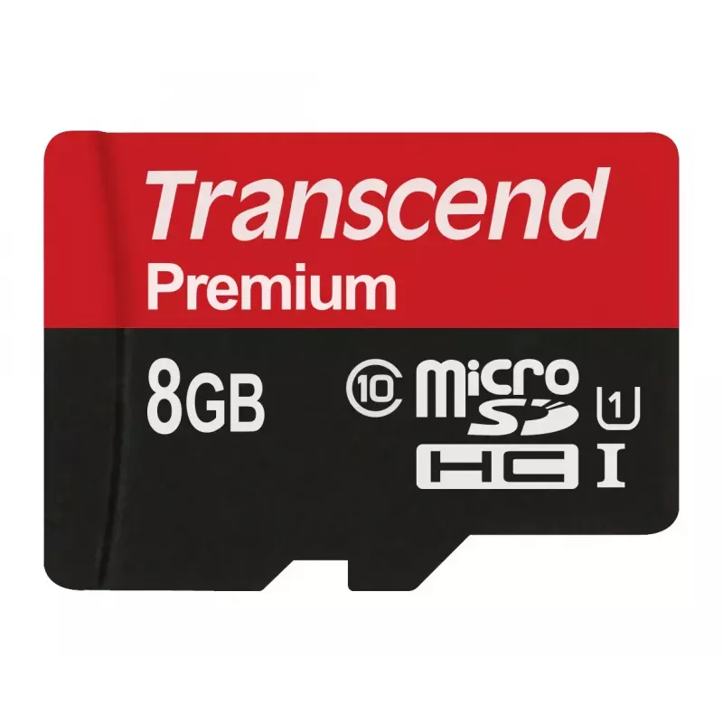 Transcend 8GB microSDHC UHS-I välkmälu (TS8GUSDCU1)