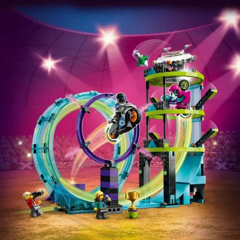 LEGO komplekt LEGO City Stuntz 60361 Ultimate Stunt Riders Challenge — trikirataste mängukomplekt