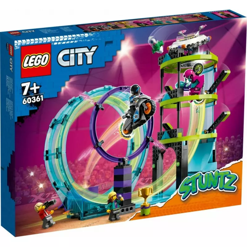 LEGO komplekt LEGO City Stuntz 60361 Ultimate Stunt Riders Challenge — trikirataste mängukomplekt