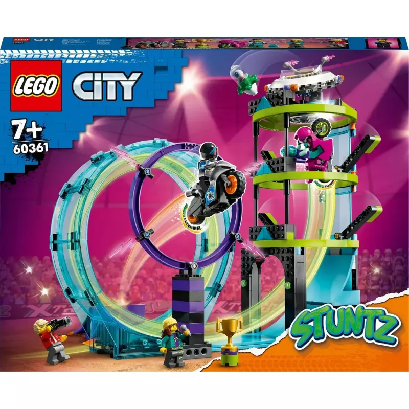 LEGO komplekt LEGO City Stuntz 60361 Ultimate Stunt Riders Challenge — trikirataste mängukomplekt