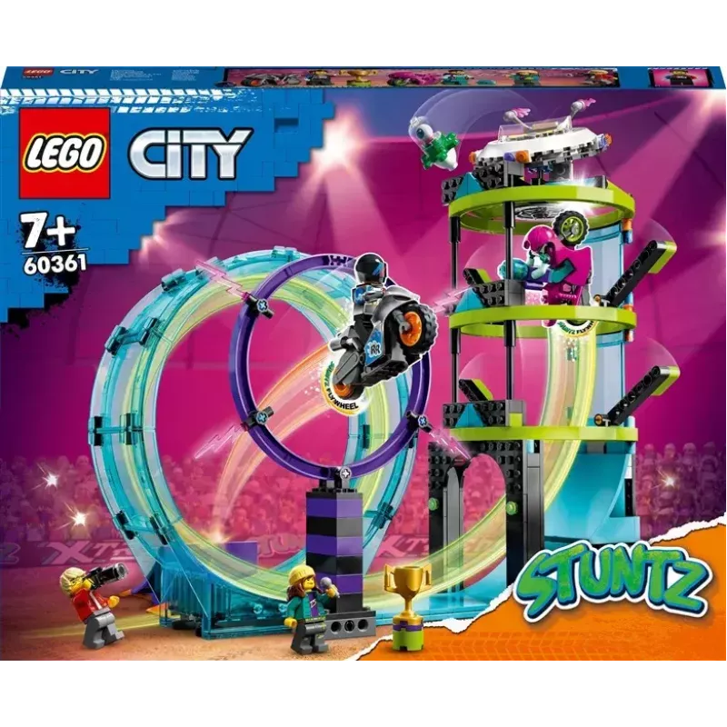 LEGO komplekt LEGO City Stuntz 60361 Ultimate Stunt Riders Challenge — trikirataste mängukomplekt