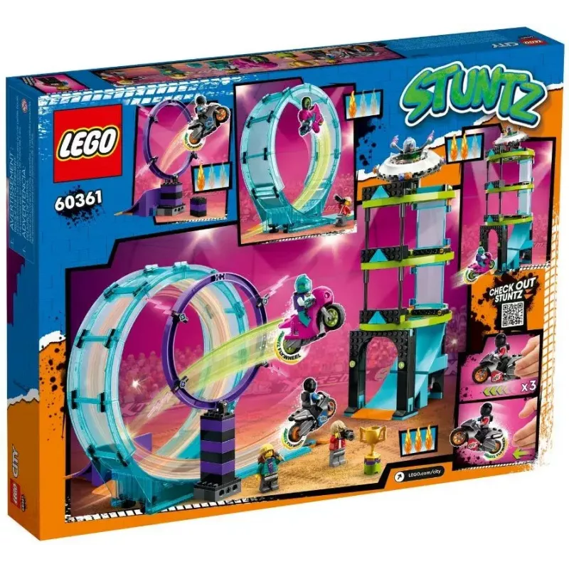 LEGO komplekt LEGO City Stuntz 60361 Ultimate Stunt Riders Challenge — trikirataste mängukomplekt