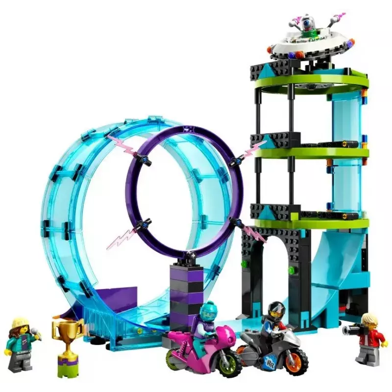 LEGO komplekt LEGO City Stuntz 60361 Ultimate Stunt Riders Challenge — trikirataste mängukomplekt