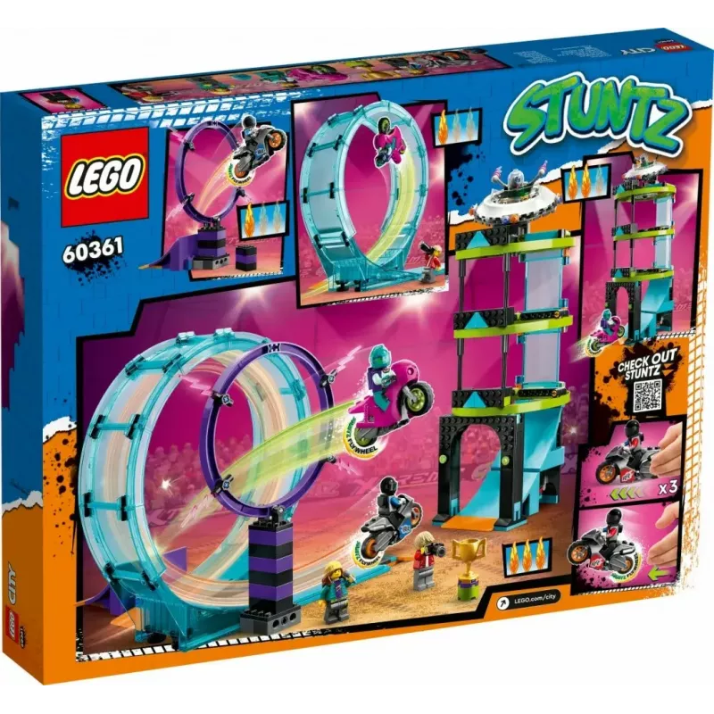 LEGO komplekt LEGO City Stuntz 60361 Ultimate Stunt Riders Challenge — trikirataste mängukomplekt