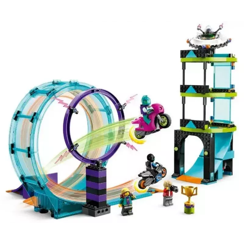 LEGO komplekt LEGO City Stuntz 60361 Ultimate Stunt Riders Challenge — trikirataste mängukomplekt