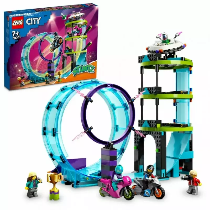 LEGO komplekt LEGO City Stuntz 60361 Ultimate Stunt Riders Challenge — trikirataste mängukomplekt