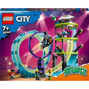 LEGO komplekt LEGO City Stuntz 60361 Ultimate Stunt Riders Challenge — trikirataste mängukomplekt