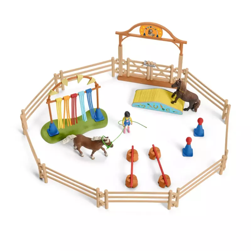 Pony agility training Schleich 42481 Mitmevärviline Plastik 3-8 aastat