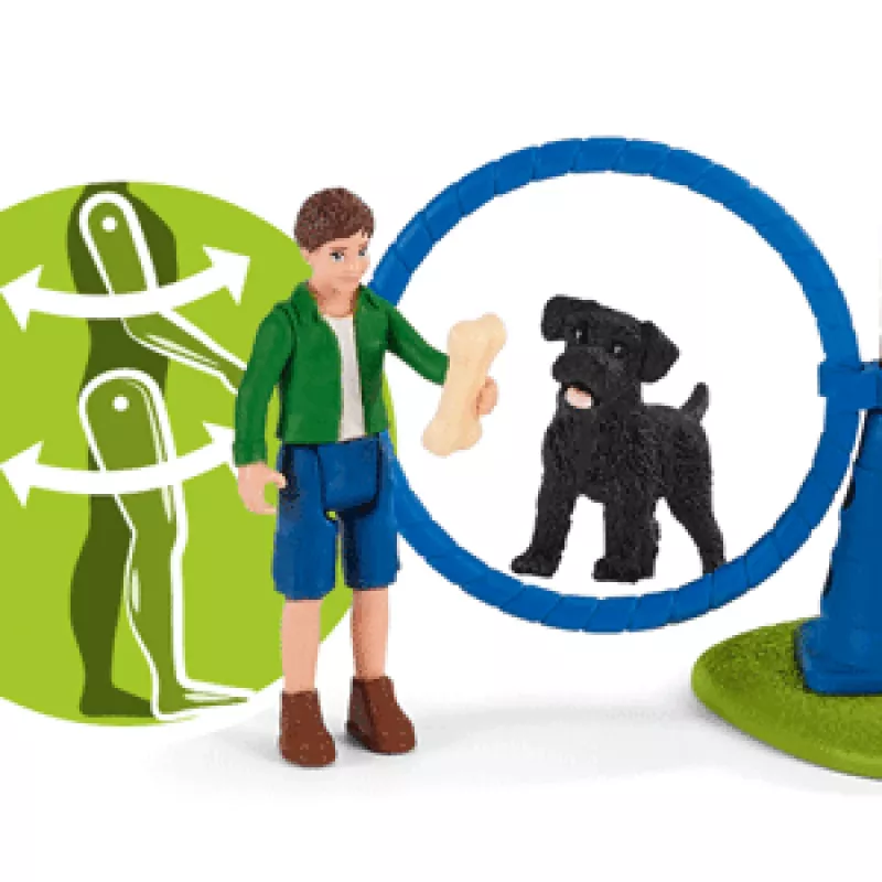 schleich Farm Life Kutsika agilitytreening, Farm World, 3 a, Mitmevärviline