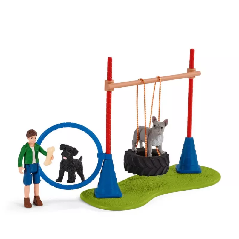 schleich Farm Life Kutsika agilitytreening, Farm World, 3 a, Mitmevärviline