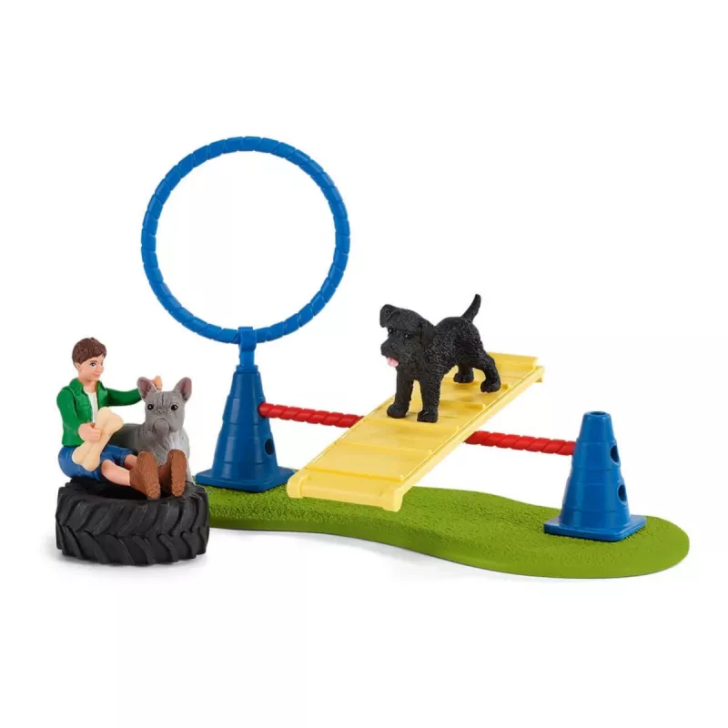 schleich Farm Life Kutsika agilitytreening, Farm World, 3 a, Mitmevärviline