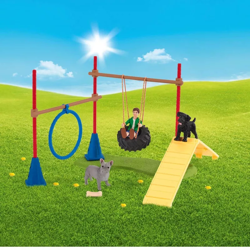 schleich Farm Life Kutsika agilitytreening, Farm World, 3 a, Mitmevärviline