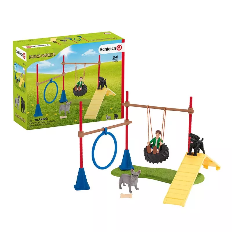 schleich Farm Life Kutsika agilitytreening, Farm World, 3 a, Mitmevärviline