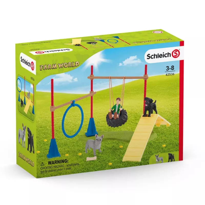 schleich Farm Life Kutsika agilitytreening, Farm World, 3 a, Mitmevärviline