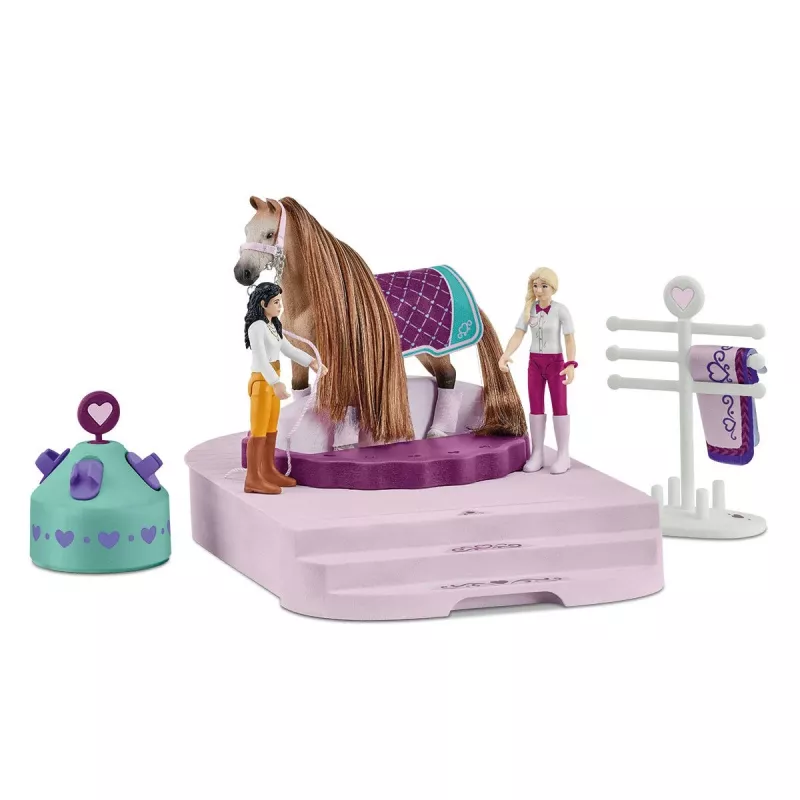 schleich HORSE CLUB Sofia’s Beauties hobuste ilusalong, Salon & spa, Harjatav karv, Hobused, 3 a, Mitmevärviline, Plastik
